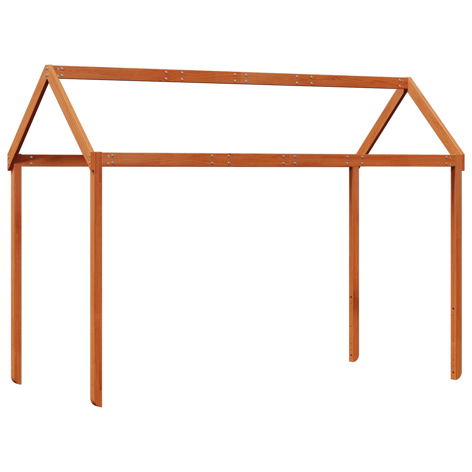 Hoogslaper bedframe Waskleur Bruin 90 x 190 cm