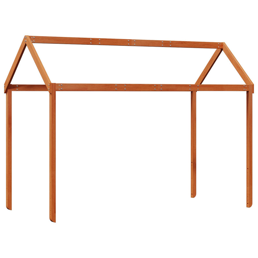 Hoogslaper bedframe Waskleur Bruin 90 x 190 cm