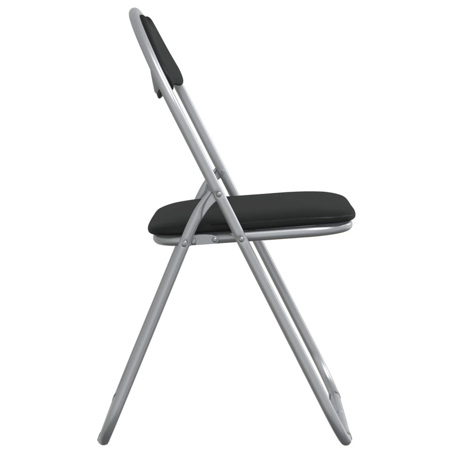Inklapbare stoel 2 pcs Zwart en Grijs 48 x 43,5 x 81 cm