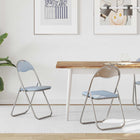 Folding Chair 2 pcs Grey 48 x 43.5 x 81 cm Faux Leather