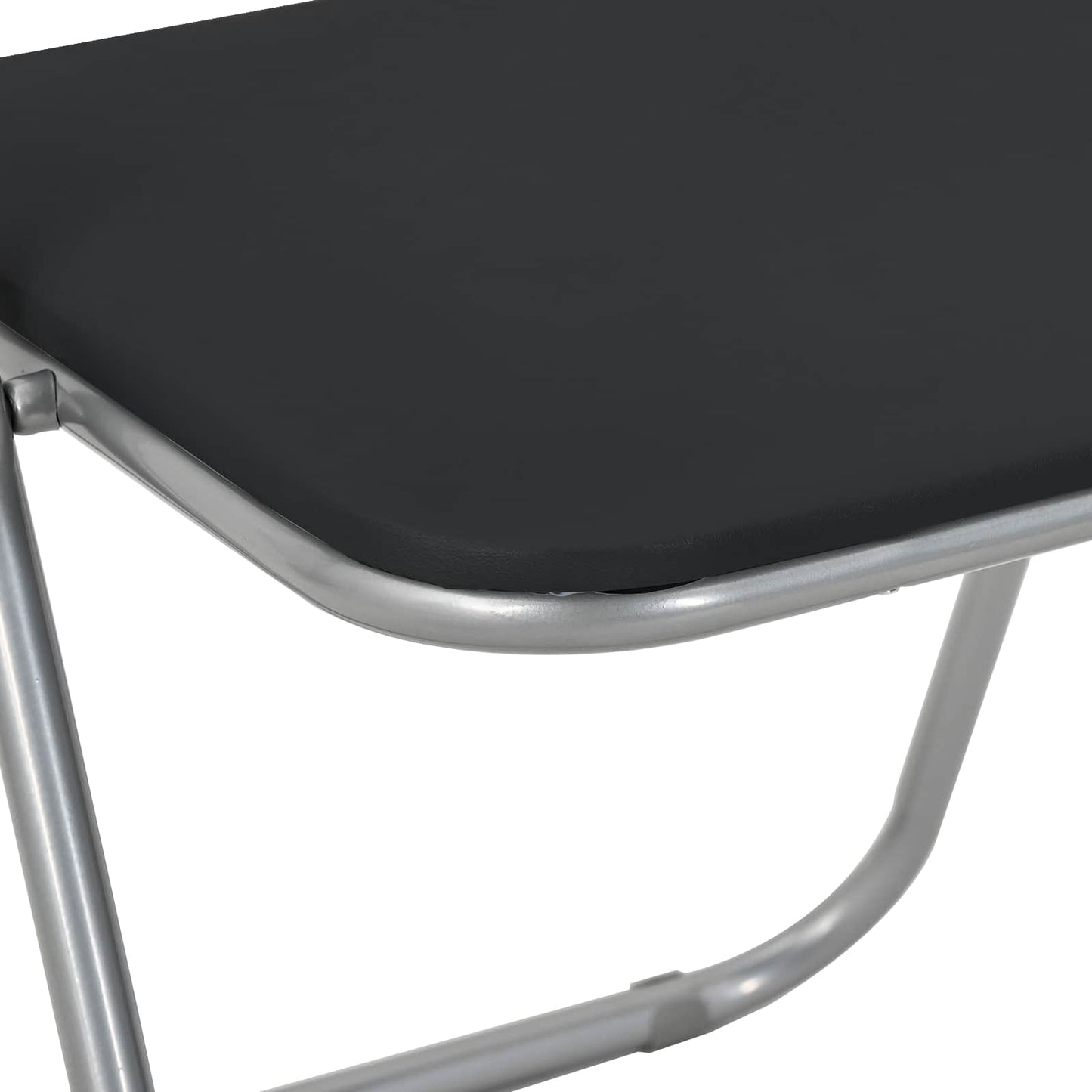Inklapbare stoel 8 pcs Zwart en Grijs 48 x 43,5 x 81 cm