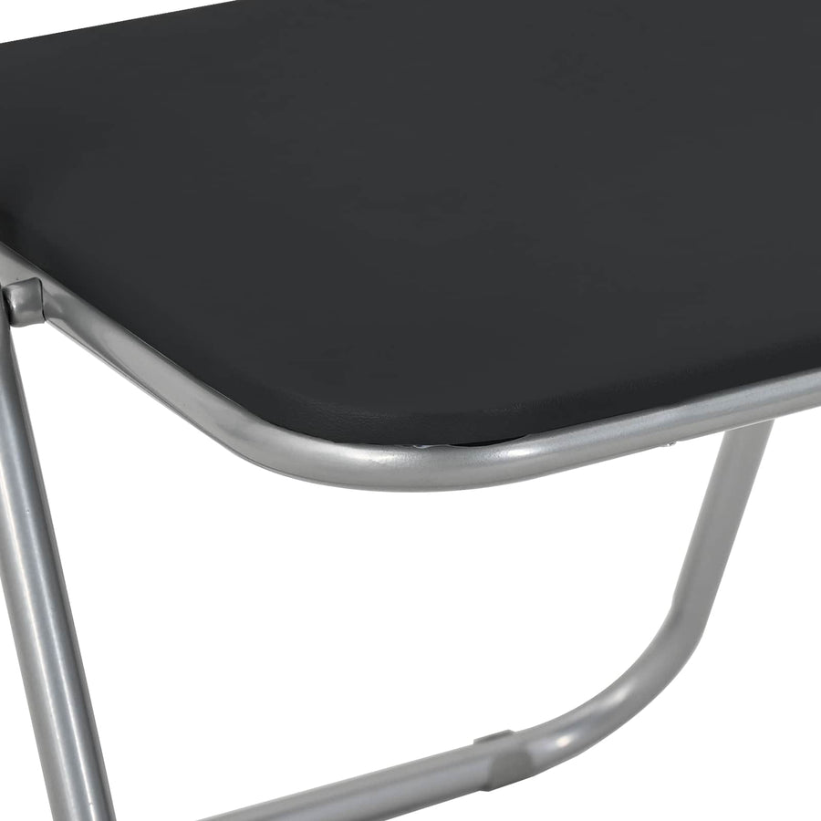 Inklapbare stoel 8 pcs Zwart en Grijs 48 x 43,5 x 81 cm