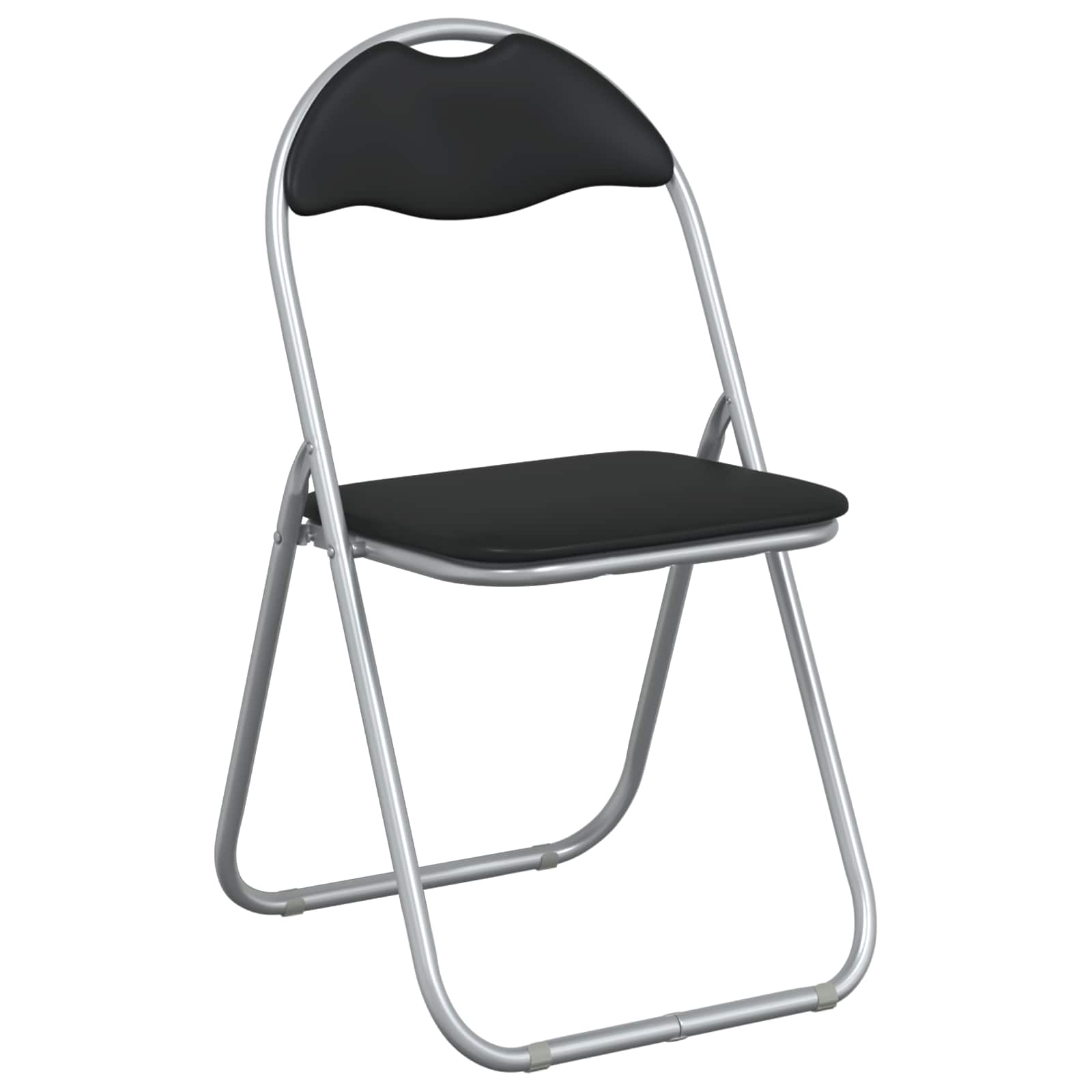 Inklapbare stoel 8 pcs Zwart en Grijs 48 x 43,5 x 81 cm