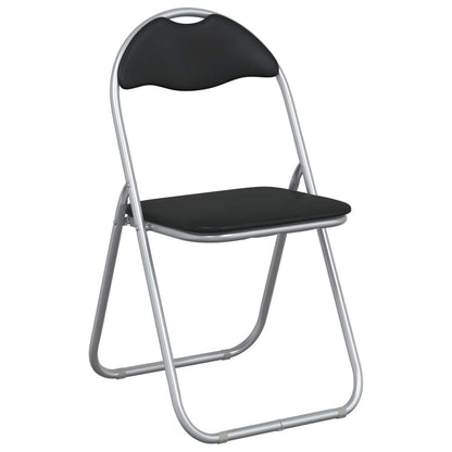 Inklapbare stoel 8 pcs Zwart en Grijs 48 x 43,5 x 81 cm
