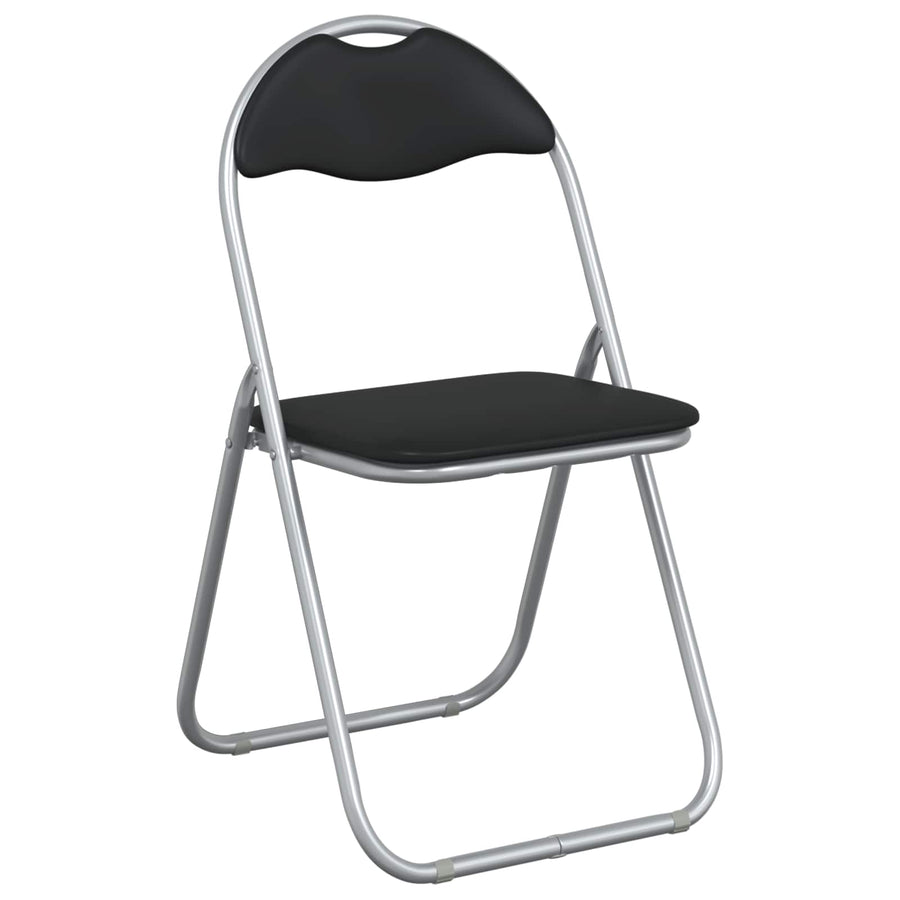 Inklapbare stoel 8 pcs Zwart en Grijs 48 x 43,5 x 81 cm
