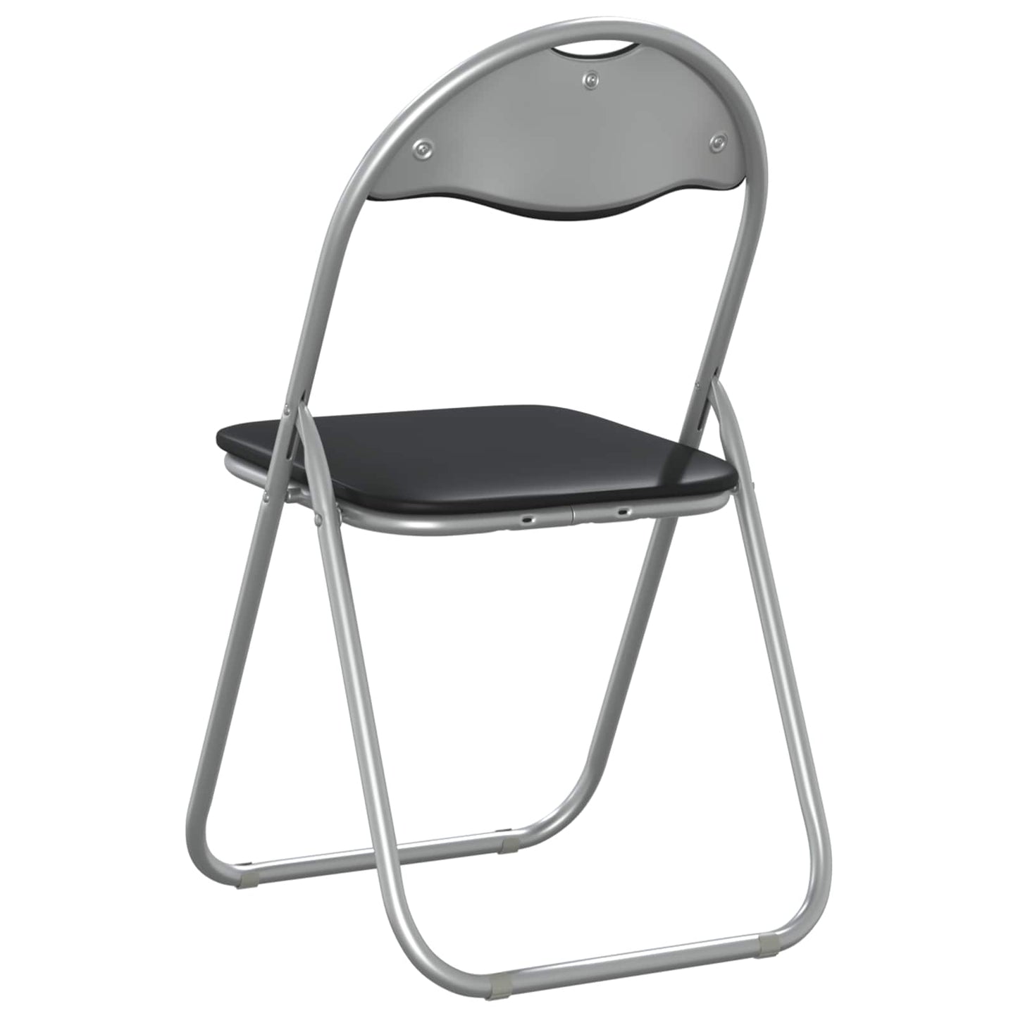 Inklapbare stoel 8 pcs Zwart en Grijs 48 x 43,5 x 81 cm