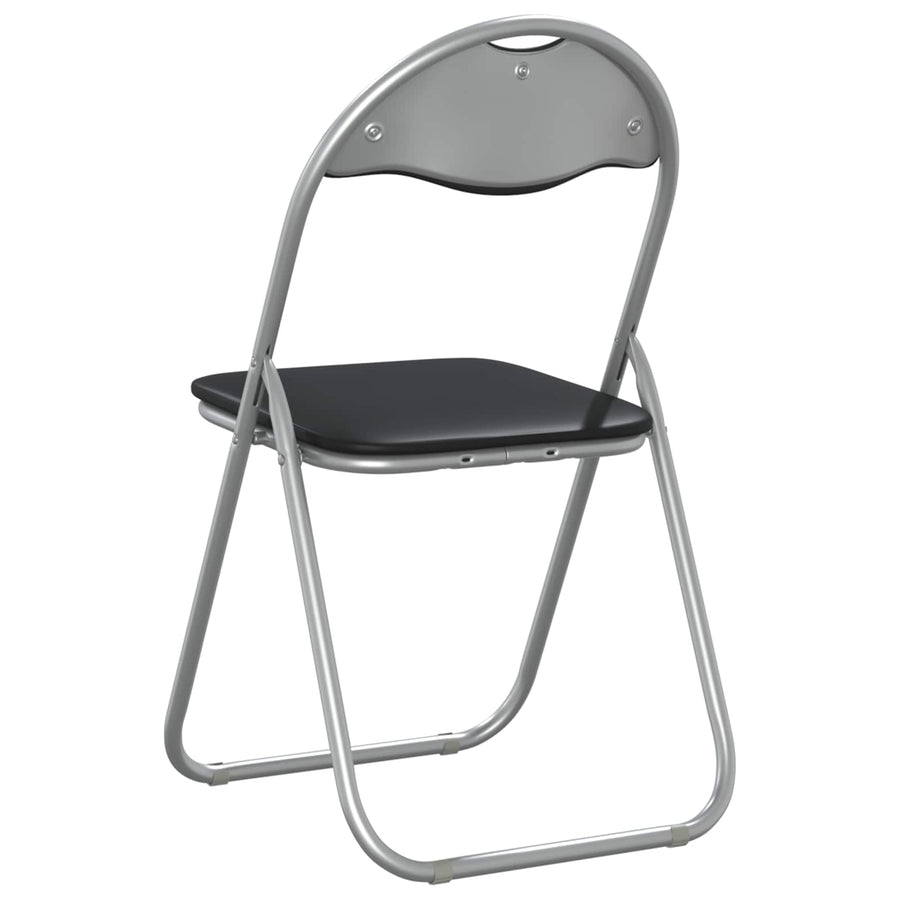 Inklapbare stoel 8 pcs Zwart en Grijs 48 x 43,5 x 81 cm