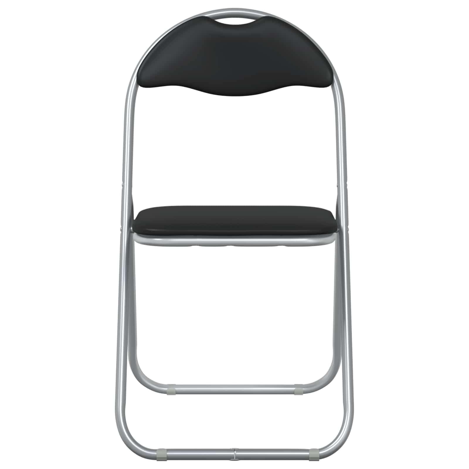 Inklapbare stoel 8 pcs Zwart en Grijs 48 x 43,5 x 81 cm