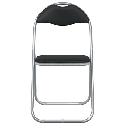 Inklapbare stoel 8 pcs Zwart en Grijs 48 x 43,5 x 81 cm