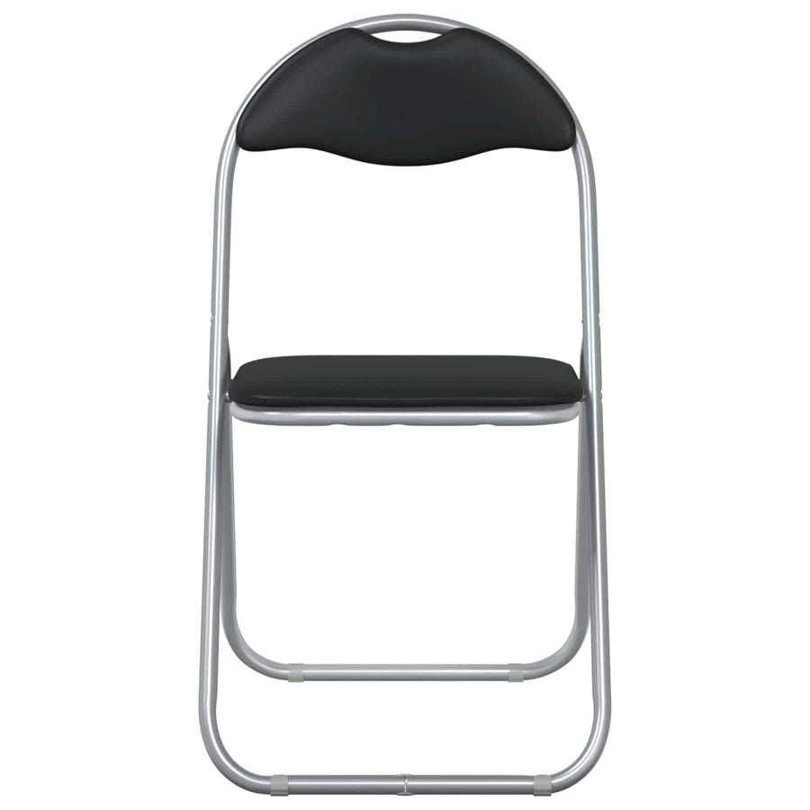 Inklapbare stoel 8 pcs Zwart en Grijs 48 x 43,5 x 81 cm