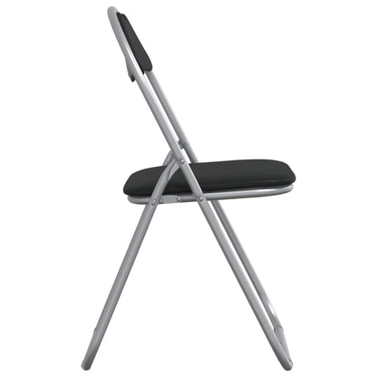 Inklapbare stoel 8 pcs Zwart en Grijs 48 x 43,5 x 81 cm