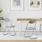 Eetstoel inklapbaar grijs 48x43,5x81 cm PVC staal