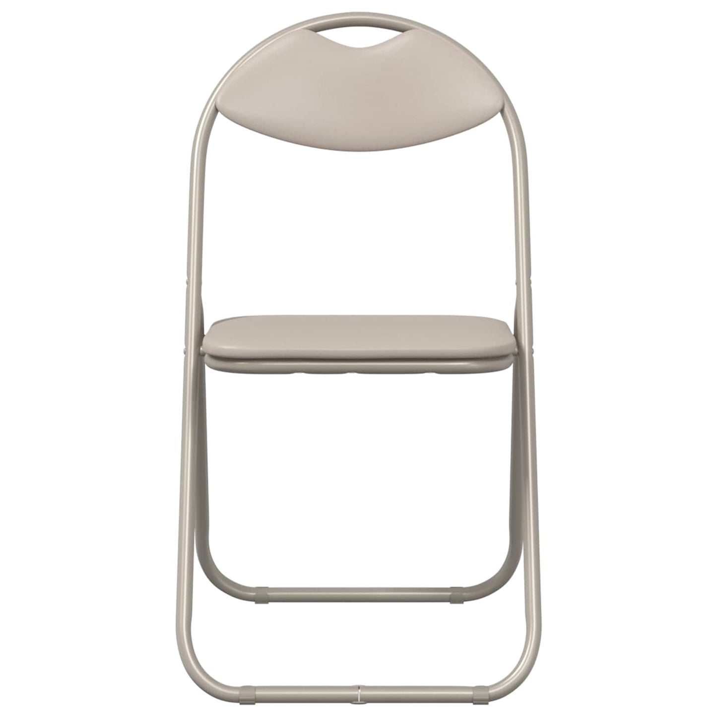 Inklapbare Eetstoel 2 pcs Zand 48 x 43,5 x 81 cm PVC staal