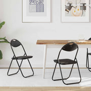 Eetstoel inklapbaar zwart 48x43,5x81 cm PVC staal