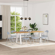 Inklapbare Eetstoel 8 pcs Grijs 48 x 43,5 x 81 cm PVC staal