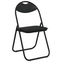 Inklapbare Eetstoel 8 pcs Zwart 48 x 43,5 x 81 cm PVC staal