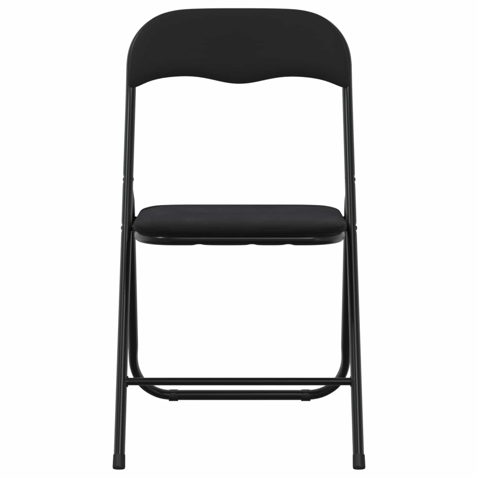 Inklapbare stoel 2 pcs Zwart 48 x 44 x 78 cm Fluweel