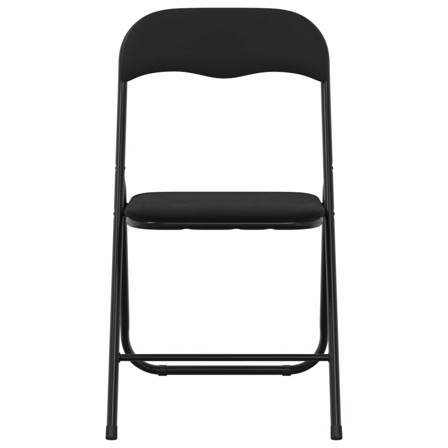 Inklapbare stoel 2 pcs Zwart 48 x 44 x 78 cm Fluweel