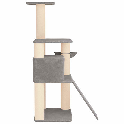 Kattenboom met sisal krabpalen Lichtgrijs 173 cm