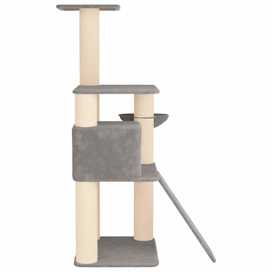 Kattenboom met sisal krabpalen Lichtgrijs 173 cm