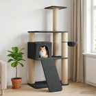 Kattenboom 102x95x173 cm donkergrijs sisal