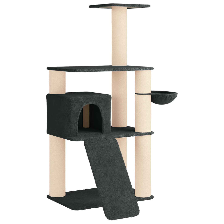 Kattenboom met sisal krabpalen Donkergrijs 173 cm
