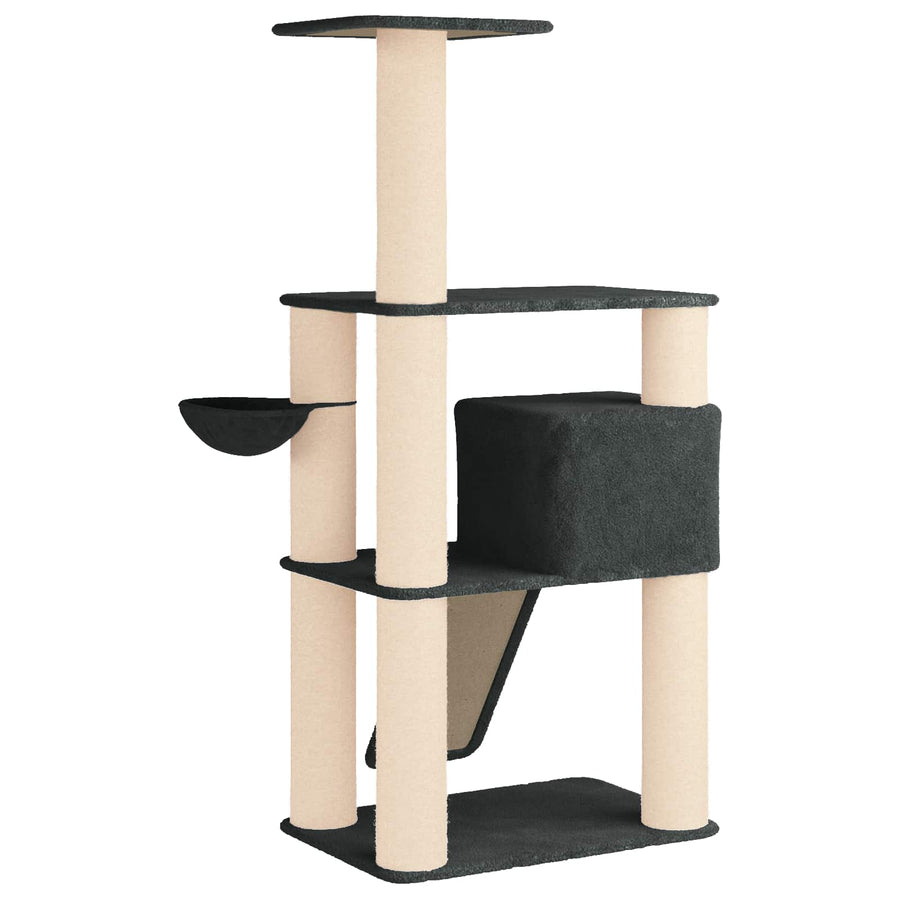 Kattenboom met sisal krabpalen Donkergrijs 173 cm