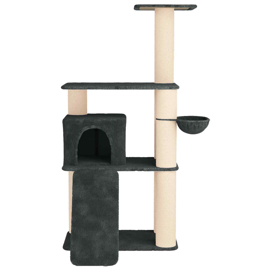 Kattenboom met sisal krabpalen Donkergrijs 173 cm