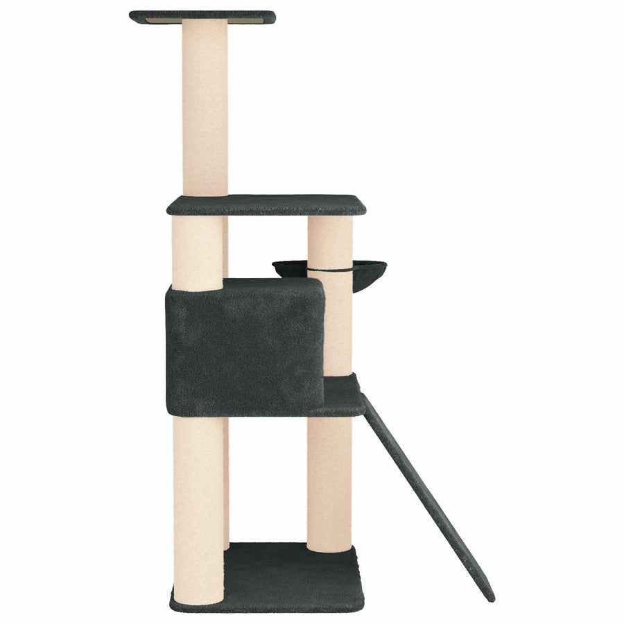 Kattenboom met sisal krabpalen Donkergrijs 173 cm