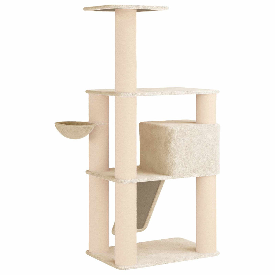 Kattenboom met sisal krabpalen Crèmekleurig 173 cm