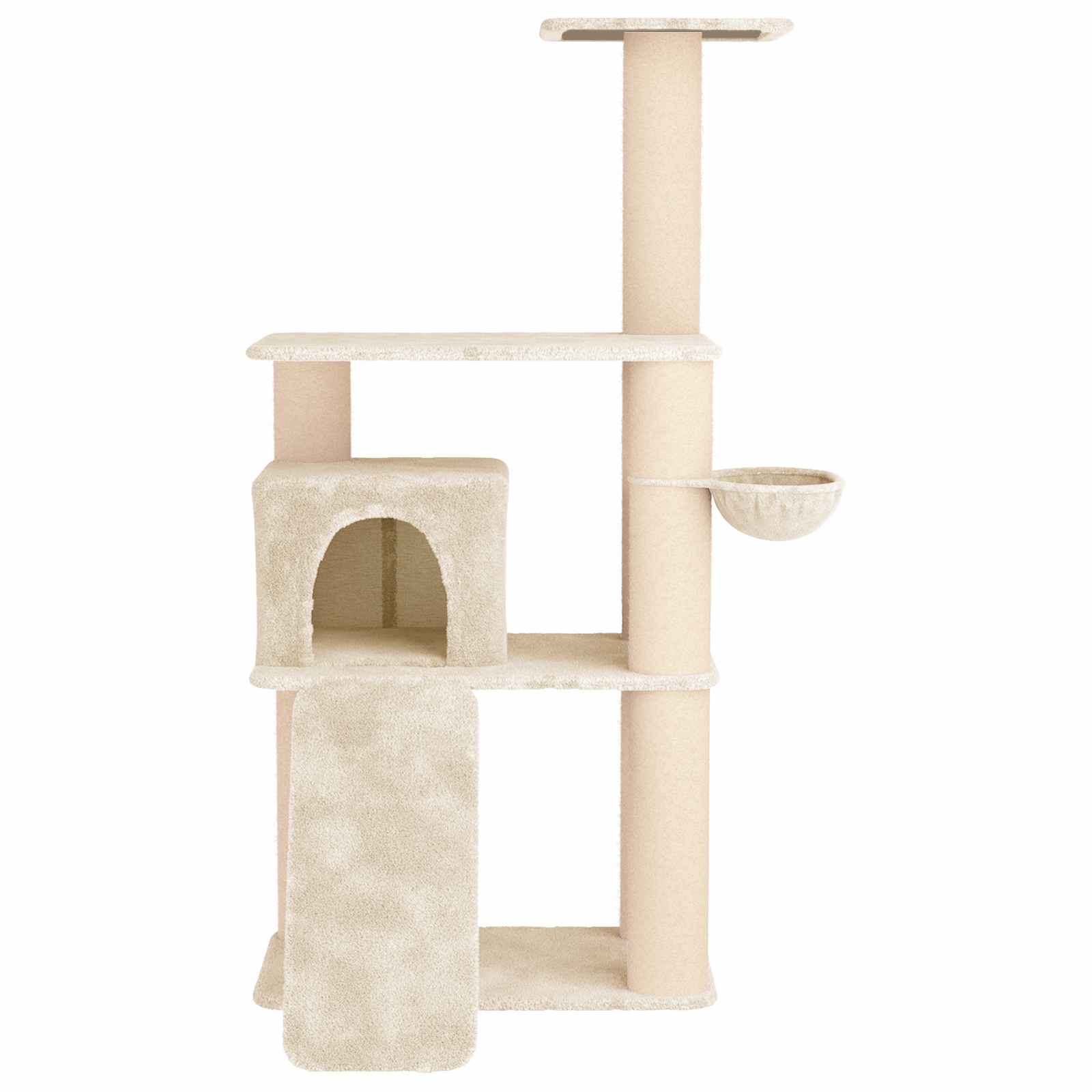 Kattenboom met sisal krabpalen Crèmekleurig 173 cm