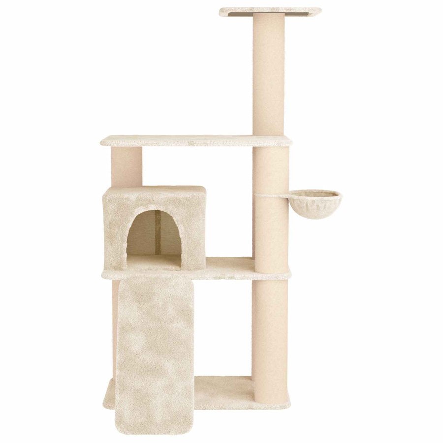 Kattenboom met sisal krabpalen Crèmekleurig 173 cm