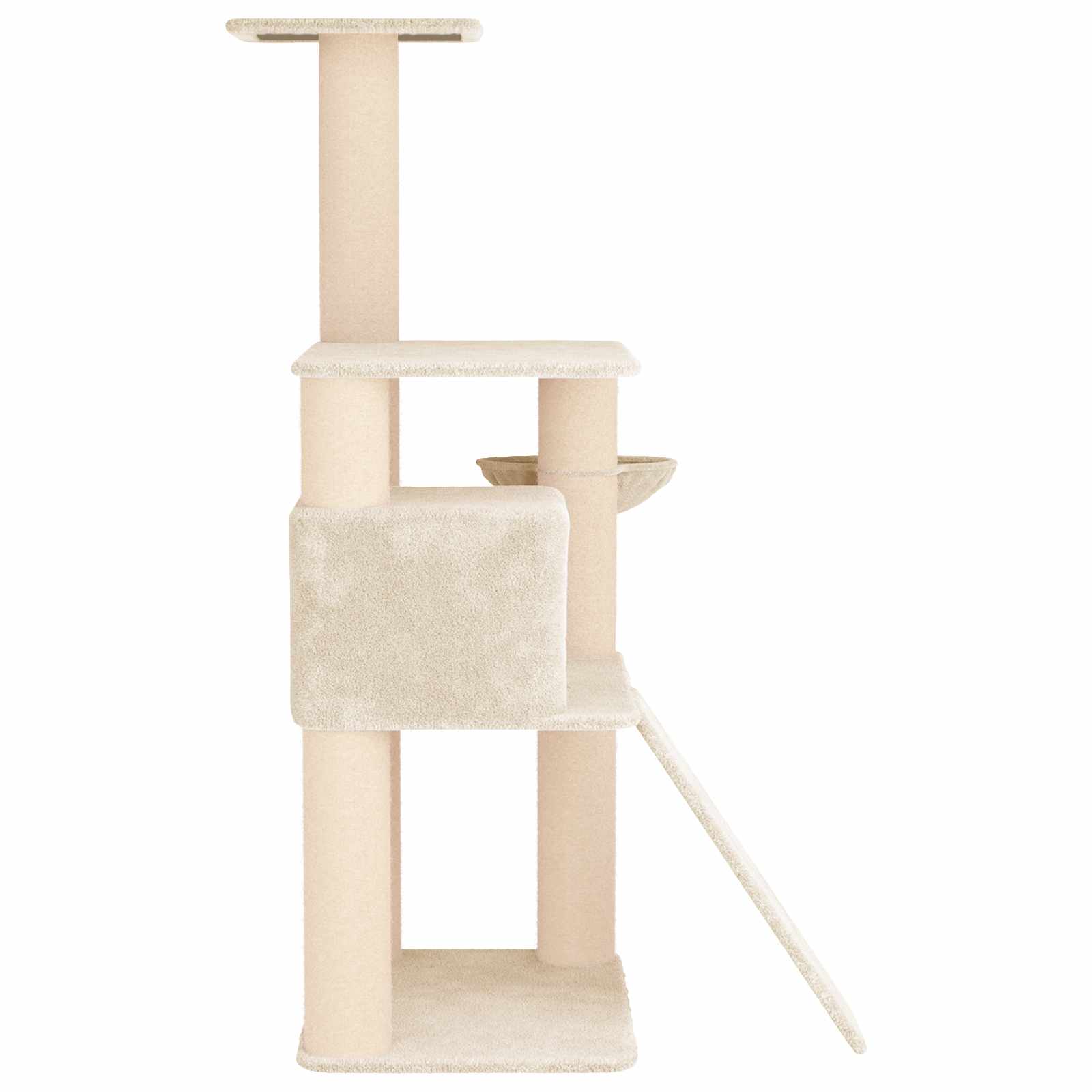 Kattenboom met sisal krabpalen Crèmekleurig 173 cm