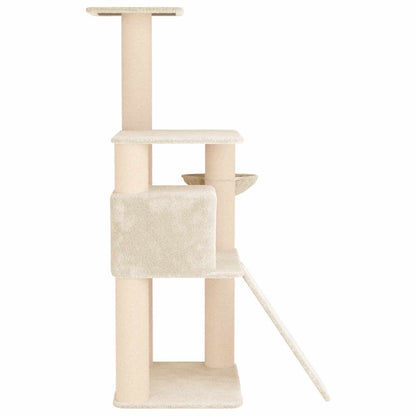 Kattenboom met sisal krabpalen Crèmekleurig 173 cm