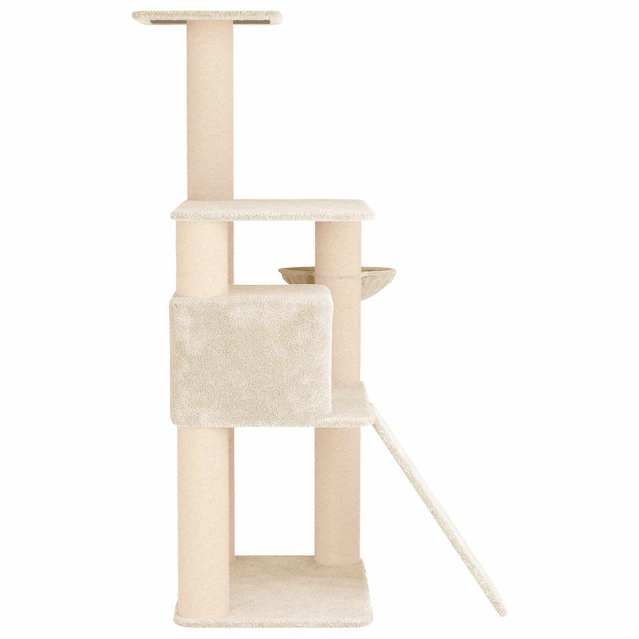 Kattenboom met sisal krabpalen Crèmekleurig 173 cm