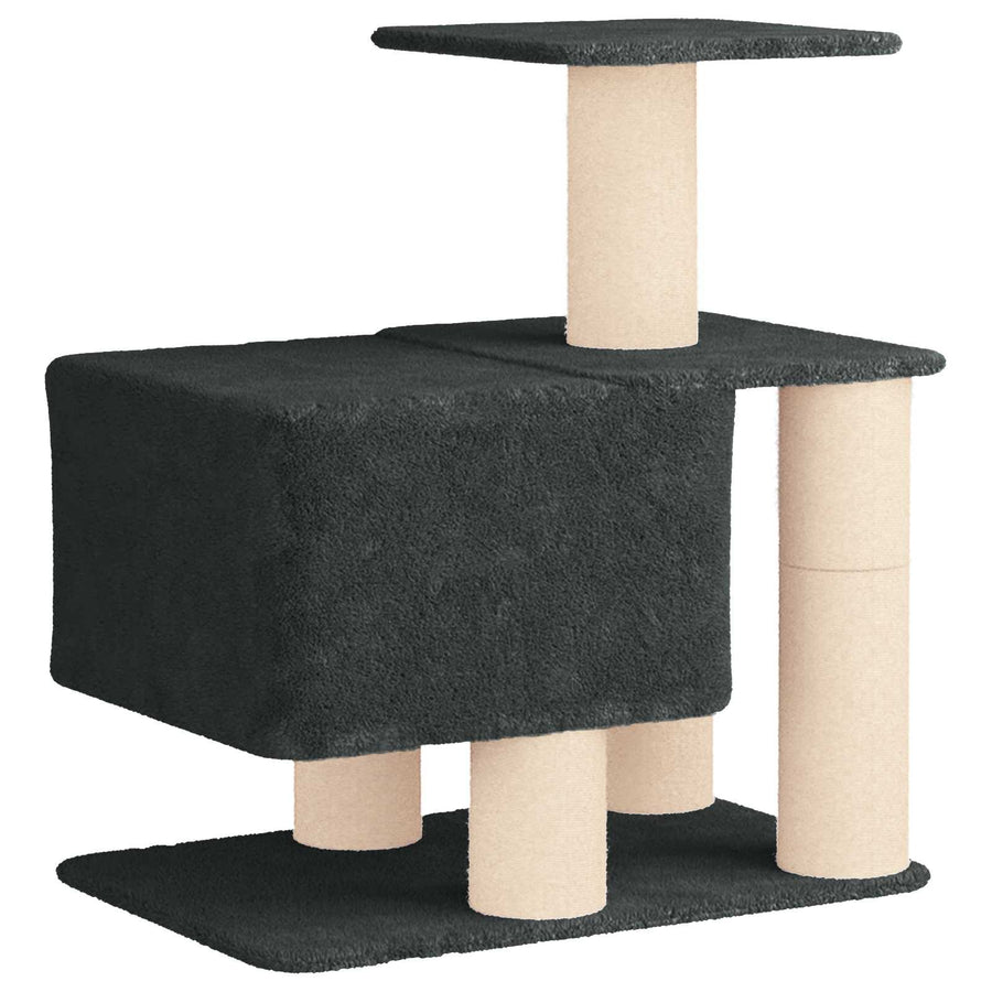 Kattenboom met sisal krabpalen Donkergrijs 96 cm