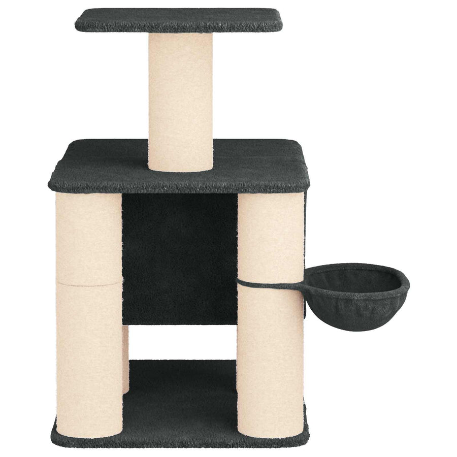 Kattenboom met sisal krabpalen Donkergrijs 96 cm