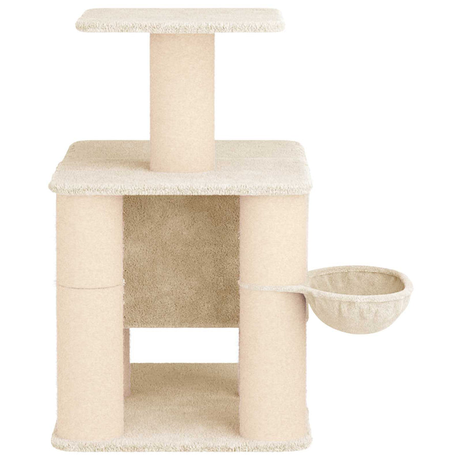 Kattenboom met sisal krabpalen Crèmekleurig 96 cm