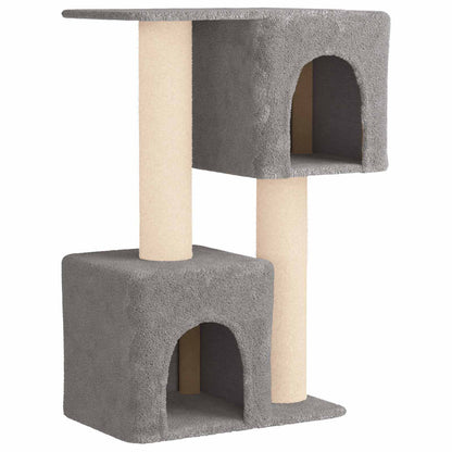 Kattenboom met sisal krabpalen Lichtgrijs 114 cm