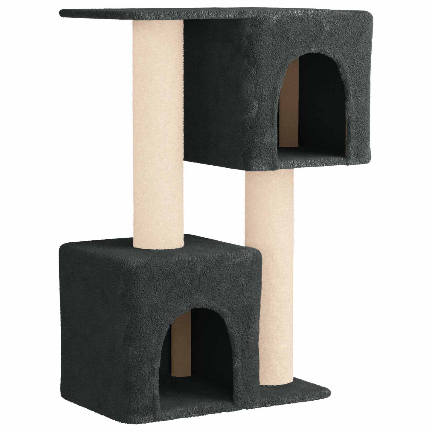 Kattenboom met sisal krabpalen Donkergrijs 114 cm