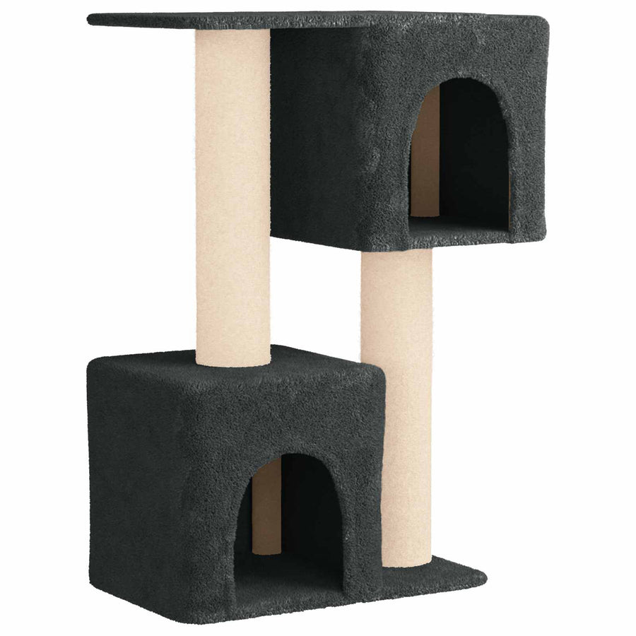 Kattenboom met sisal krabpalen Donkergrijs 114 cm
