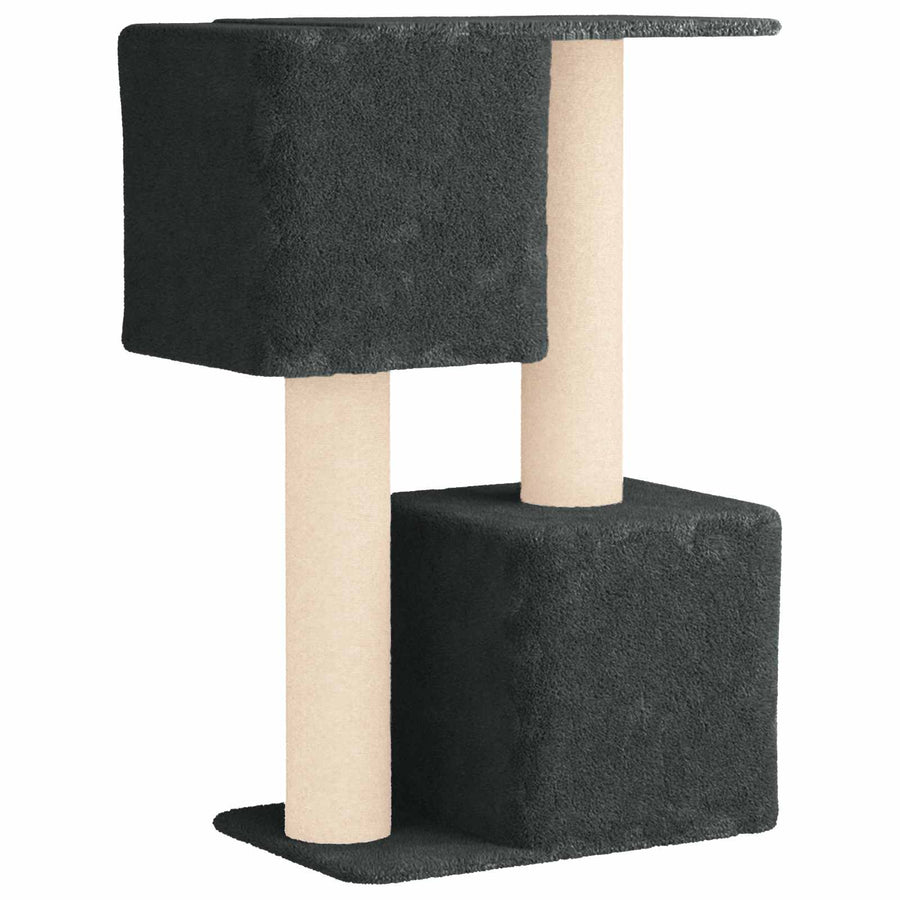 Kattenboom met sisal krabpalen Donkergrijs 114 cm