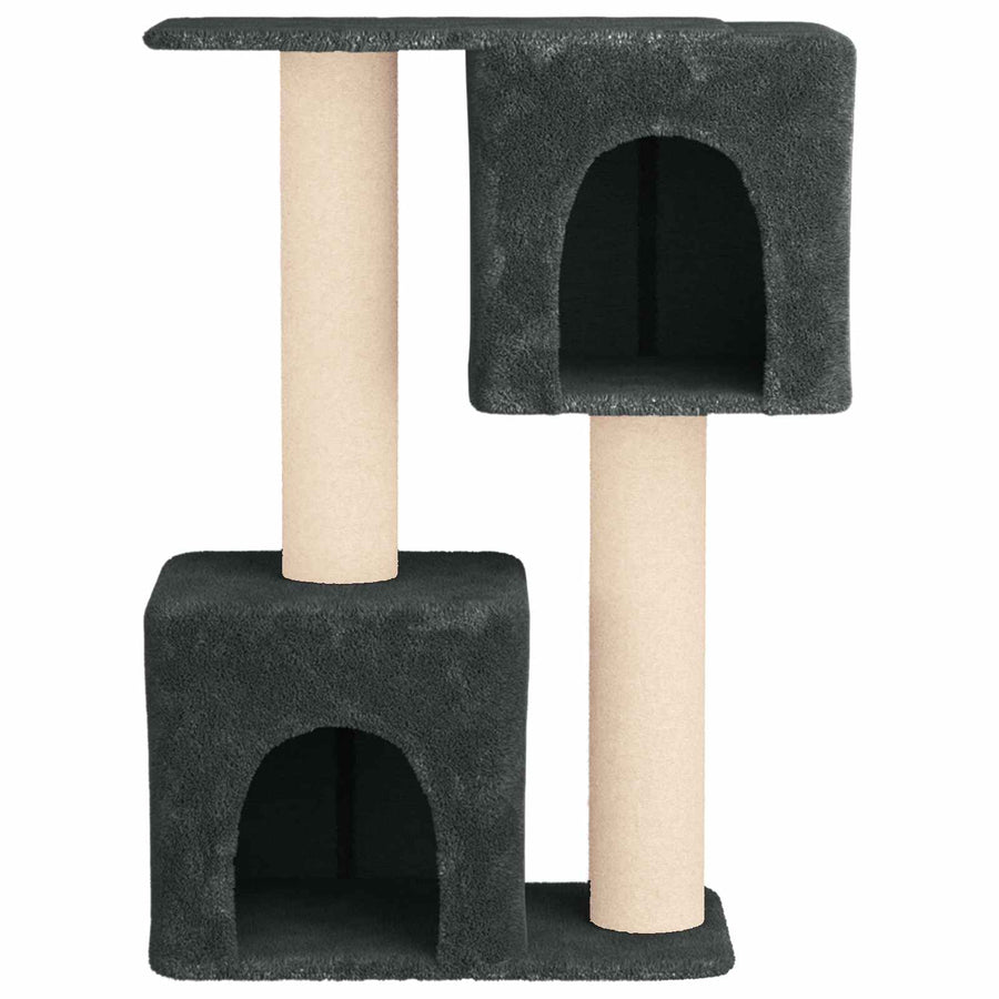 Kattenboom met sisal krabpalen Donkergrijs 114 cm