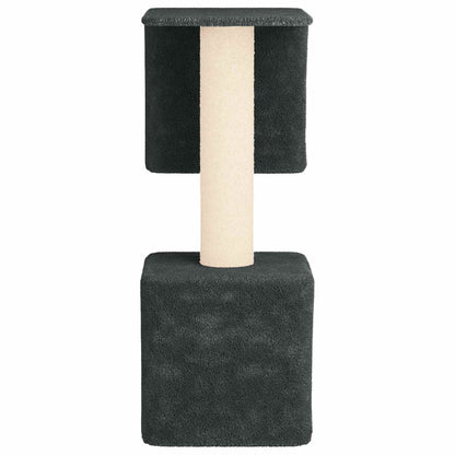 Kattenboom met sisal krabpalen Donkergrijs 114 cm