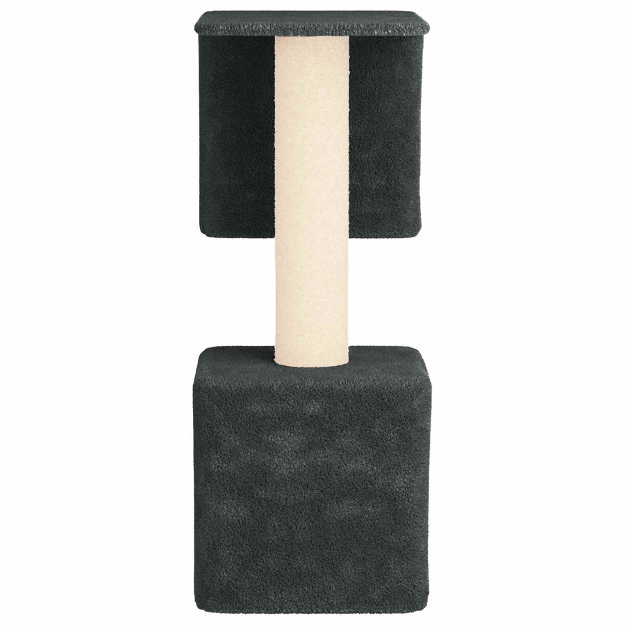 Kattenboom met sisal krabpalen Donkergrijs 114 cm