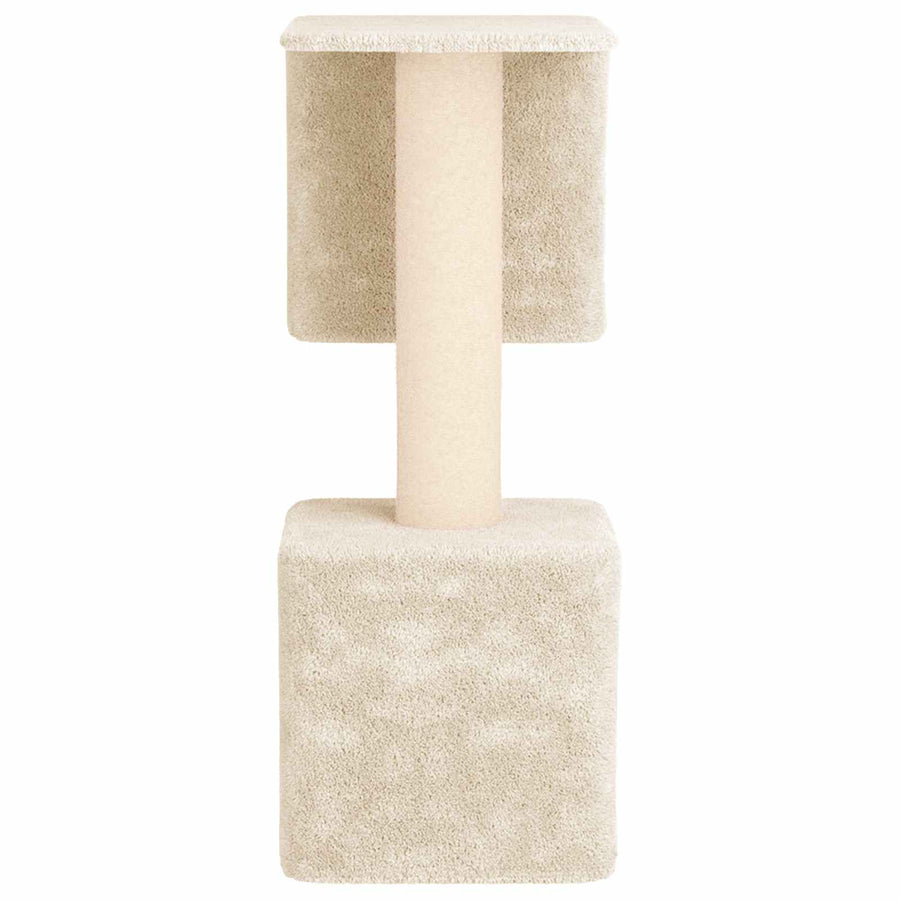 Kattenboom met sisal krabpalen Crèmekleurig 114 cm