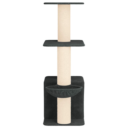 Kattenboom met sisal krabpalen Donkergrijs 133 cm