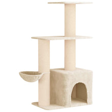 Kattenboom met sisal krabpalen Crèmekleurig 133 cm