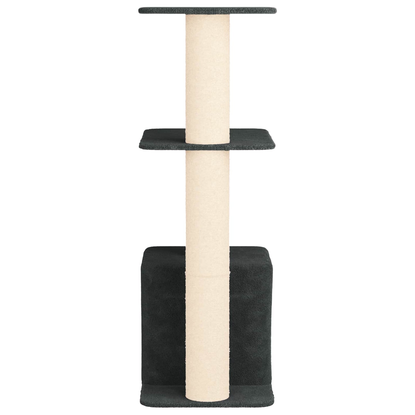 Kattenboom met sisal krabpalen Donkergrijs 133 cm