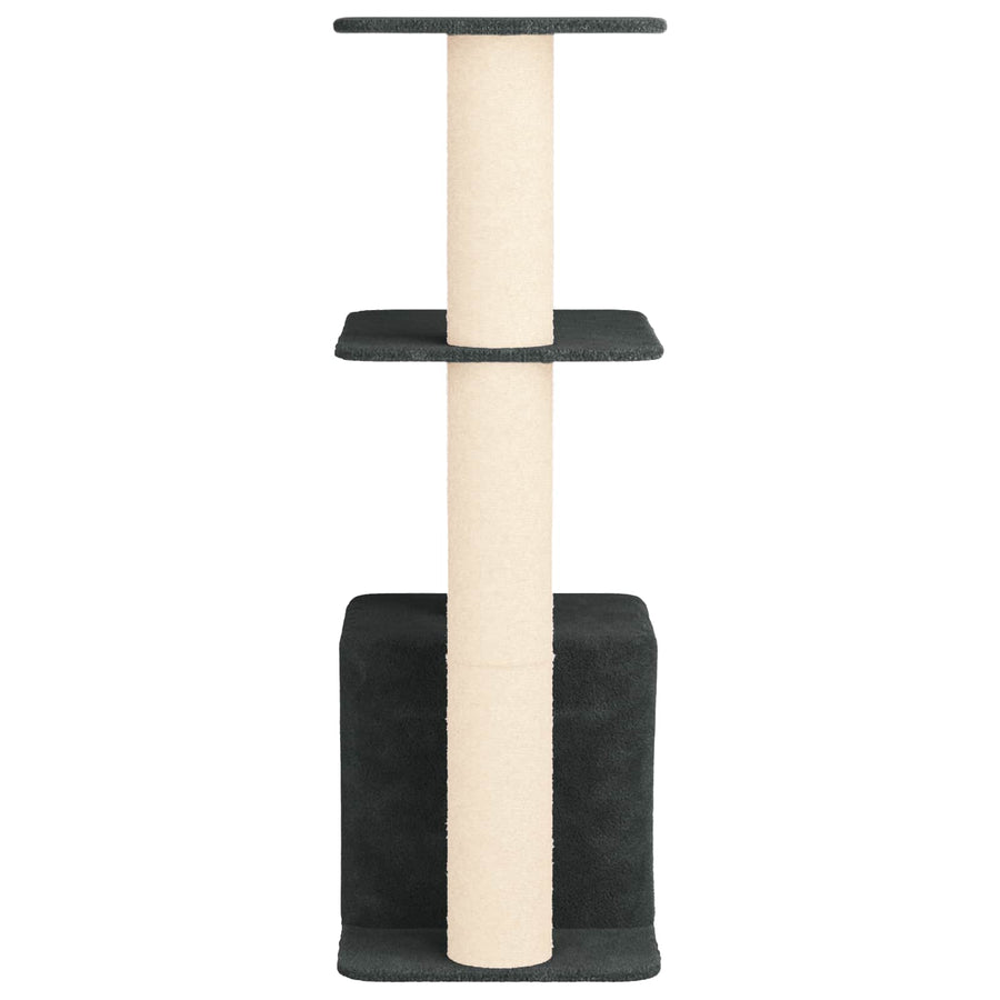 Kattenboom met sisal krabpalen Donkergrijs 133 cm